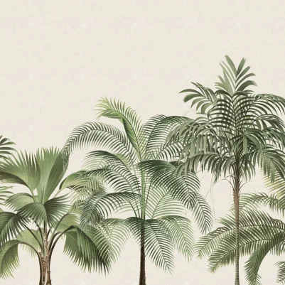 Retro Jungle, Green pattern image