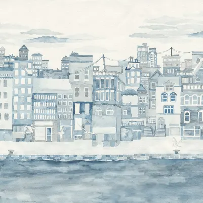 Harbor, Blue pattern image