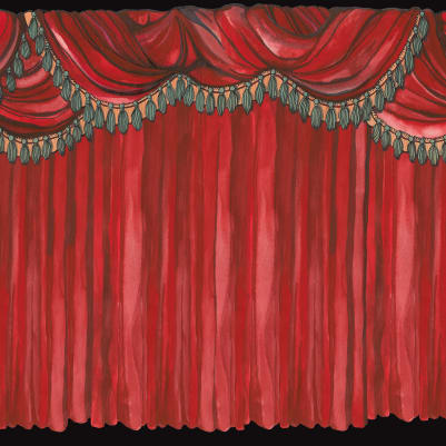 Behind the Curtains, Red pattern image