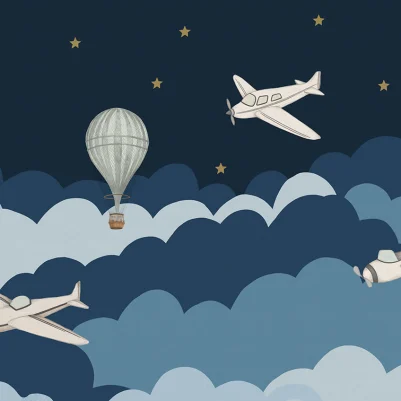 Fly Away, Dark Blue pattern image