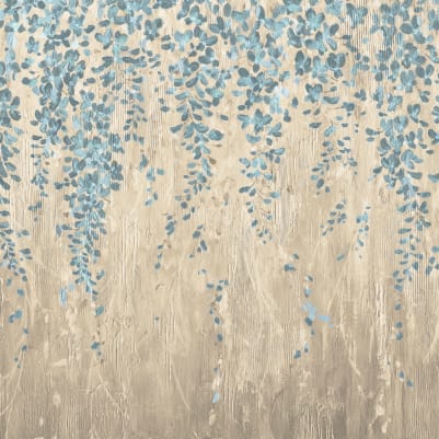Draped Blossoms, Blue pattern image