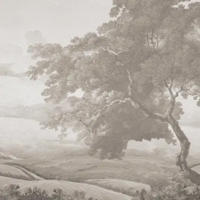 Vintage Tree, Beige pattern image