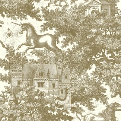 Fairy Tale Castle, Gold pattern image