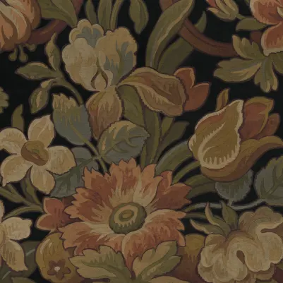 Vintage Flora, Ebony pattern image