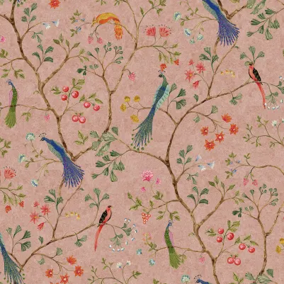 Songbirds, Pink pattern image