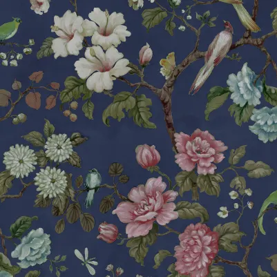 Petit Flora, Blue pattern image