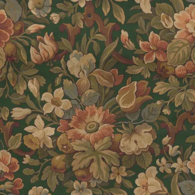 Vintage Garden, Green pattern image
