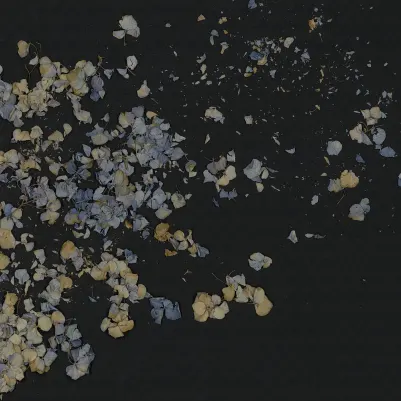 Fragile Beauty, Dark Blue pattern image