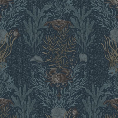 Claws & Clams, Ocean Blue	 pattern image
