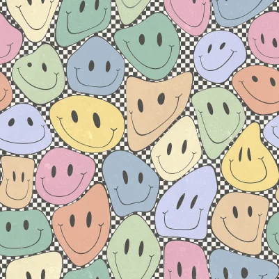 Happy Rebel, Colorful Chess pattern image