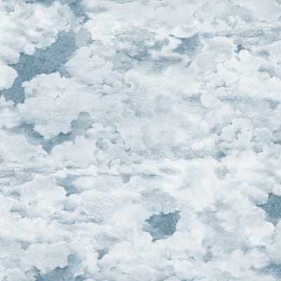 Chubby Clouds, Soft Blue pattern image