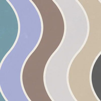 Seventies Waves, Rainbow pattern image