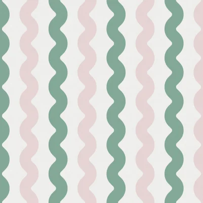 Wobbly Green & Pink pattern image