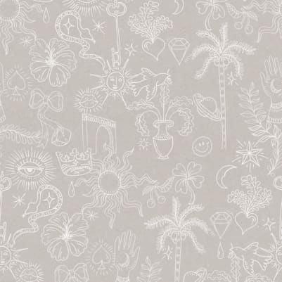 Doodle, Beige pattern image