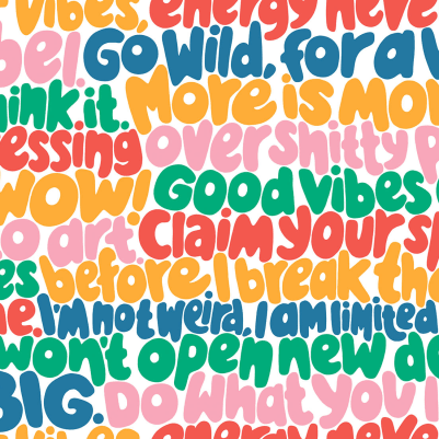 Blah blah blah, Rainbow pattern image