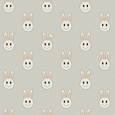 Year of the rabbit smiley, Sand pattern image
