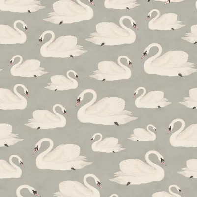 Whooper Swan, Soft Blue pattern image