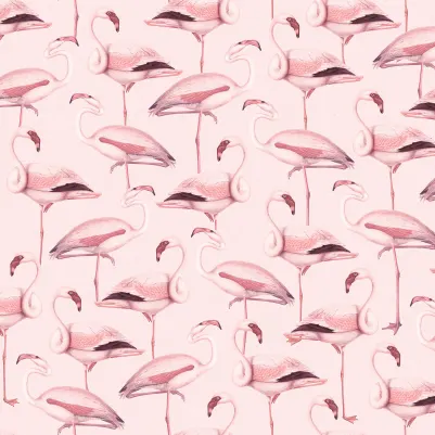 Flamingos, Bubblegum pattern image