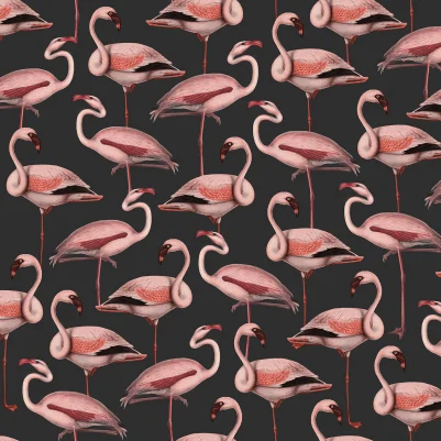 Flamingos, Liquorice pattern image