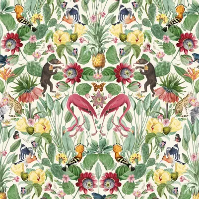 Whimsical Jungle, Day pattern image