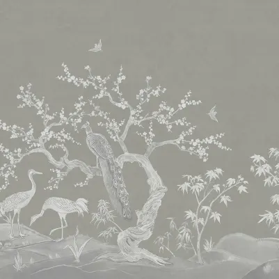 Chinoiserie Blossom, Natural Beige pattern image