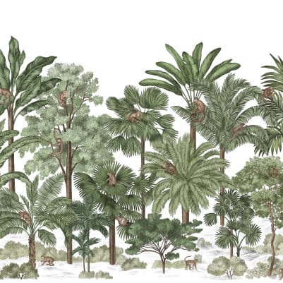 Tropical Bellewood, Monkeys pattern image