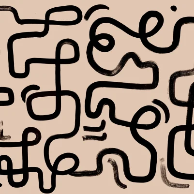 Artzy Path, Pink pattern image