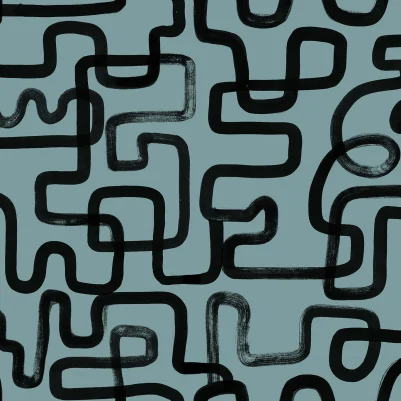 Artzy Lines, Petrol pattern image