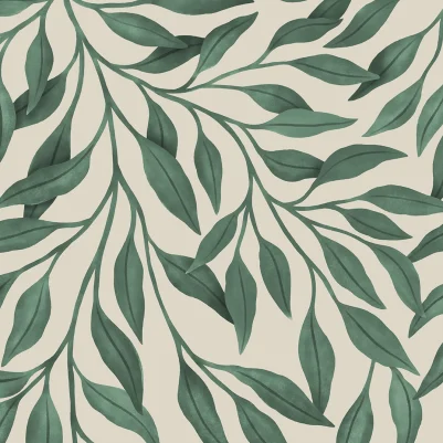 Giant Leaves, Dark Green pattern image