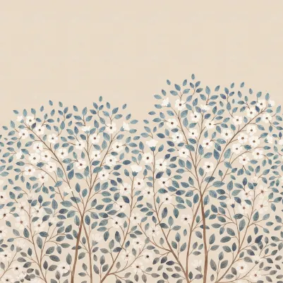 Blossom Tree, Blue pattern image