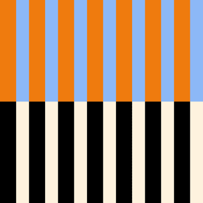 Striped, Orange & Blue pattern image