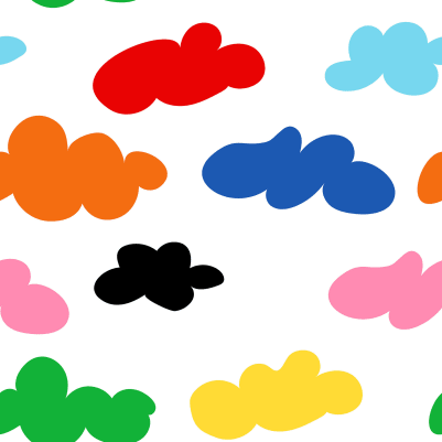 Cloudy, Rainbow pattern image