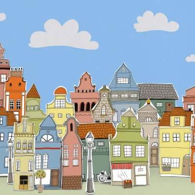 London Houses, Day pattern image