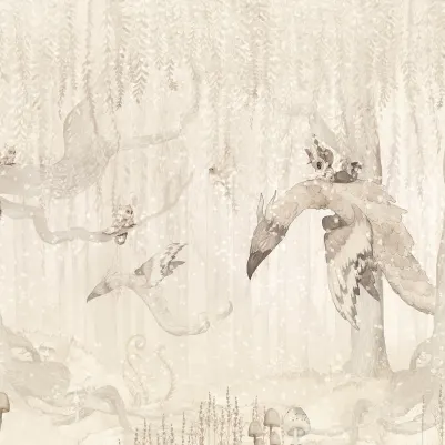 Dream Forest Boy, Off White pattern image