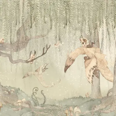 Dream Forest Boy, Green pattern image