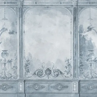 Poetic Panels, Blue pattern image
