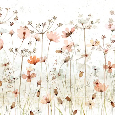 Dreamy Meadow, Red pattern image