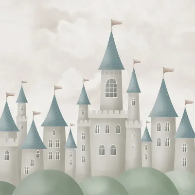 Dreamy Castle, Beige pattern image
