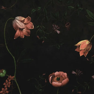 Romantic Garden, Night pattern image