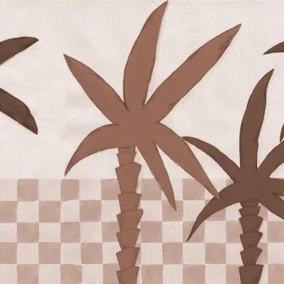 Palm Horizon, Light Brown pattern image