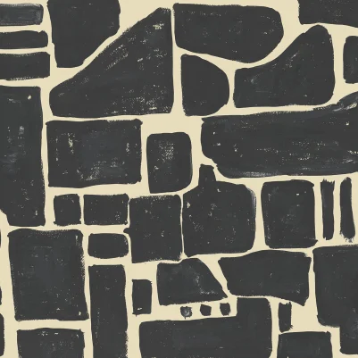 Block Print, Black pattern image