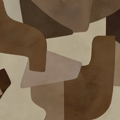 Serene Layers, Brown pattern image