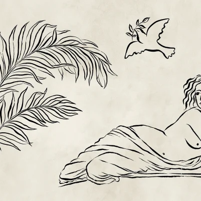 Antiquity, Black & White pattern image