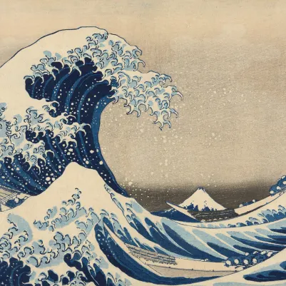 Under the Wave off Kanagawa by Hokusai pattern image