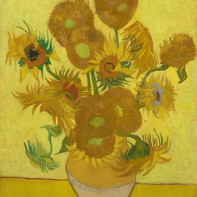 Sunflowers by Van Gogh pattern image