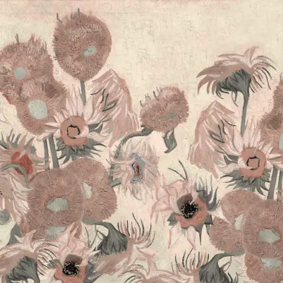 Sunflowers Repeatable, Soft pattern image