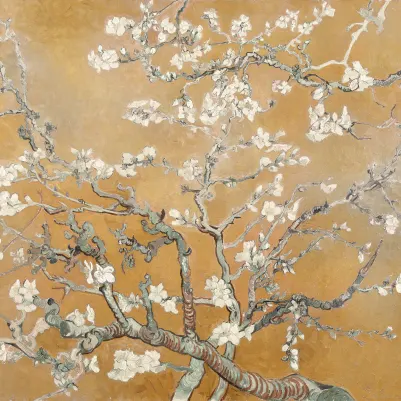 Almond Blossom, Orange pattern image