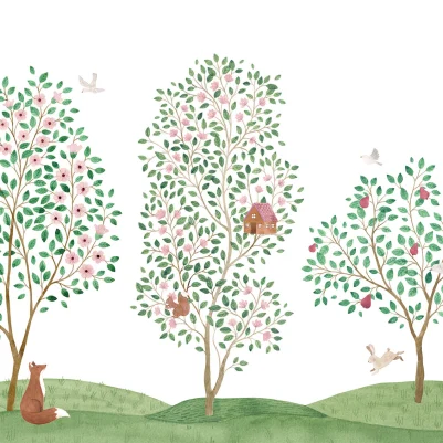 Happy Haven, White pattern image