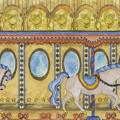 Merry go Around, Yellow pattern image