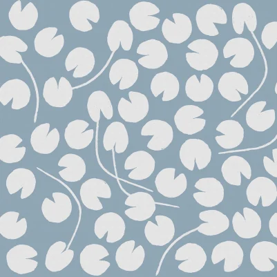 Water Lilies, Blue pattern image